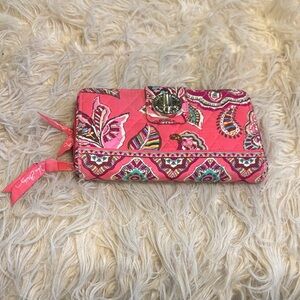 Vera Bradley Pink Paisley Wallet